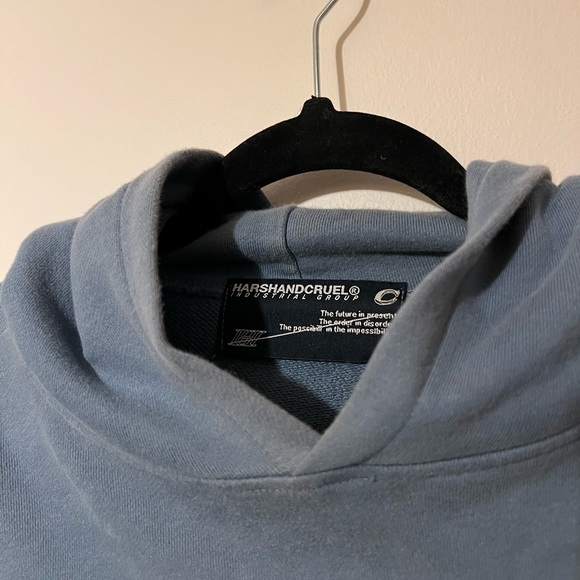 Harsh and Cruel Light Blue Pikachu streetwear Hoodie - Picture 6 of 8